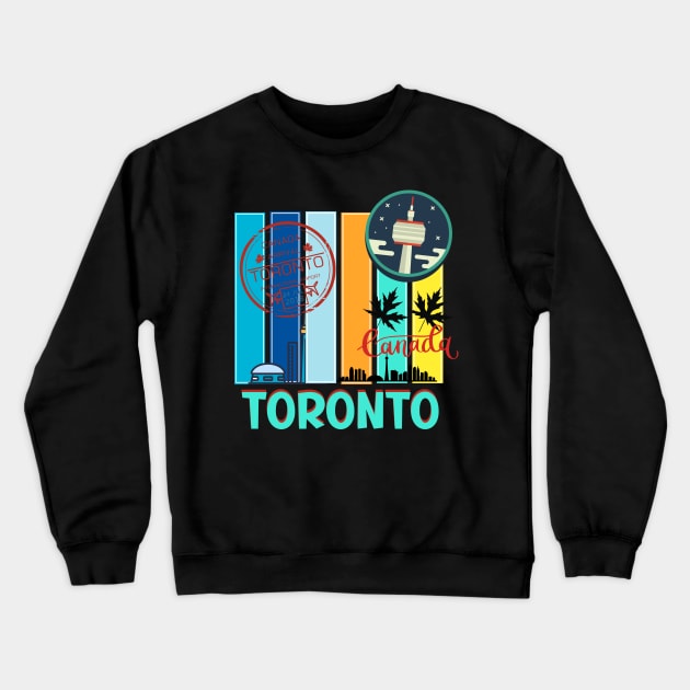 Toronto Love Graphic Crewneck Sweatshirt by TASKARAINK